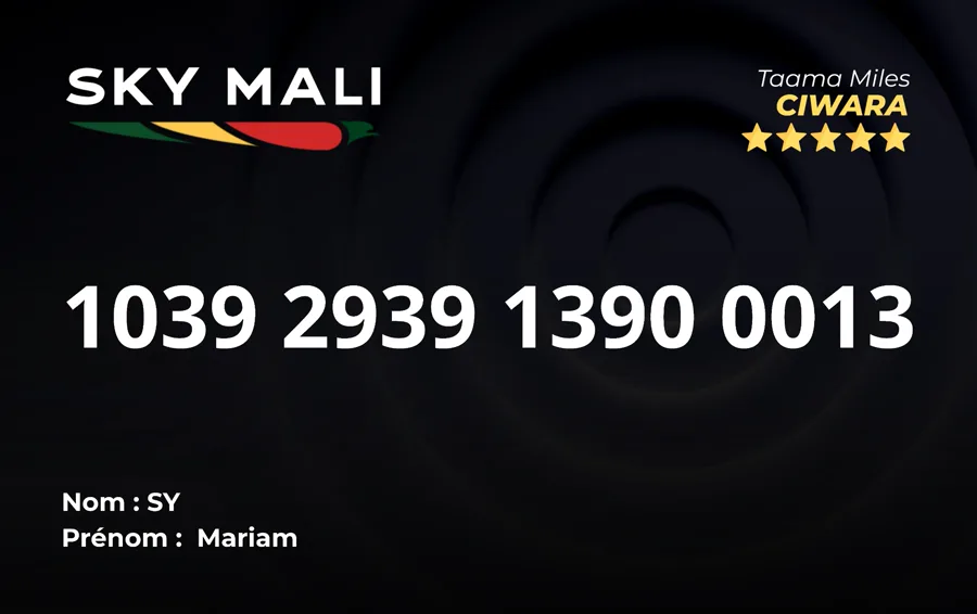 Carte Taama Miles Ciwara