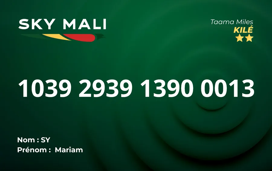 Carte Taama Miles Kile